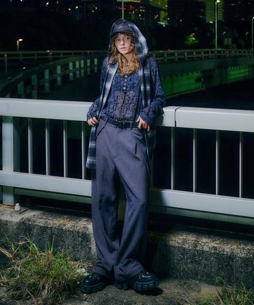AIVER(アイバー)の「AIVER オーバータックスラックス(スラックス・メンズ・グレー/ブラック/ダークグレー・LARGE/MEDIUM/SMALL)」の5枚目の写真