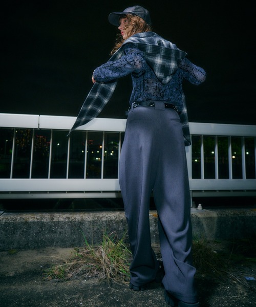 AIVER(アイバー)の「AIVER オーバータックスラックス(スラックス・メンズ・グレー/ブラック/ダークグレー・LARGE/MEDIUM/SMALL)」の7枚目の写真