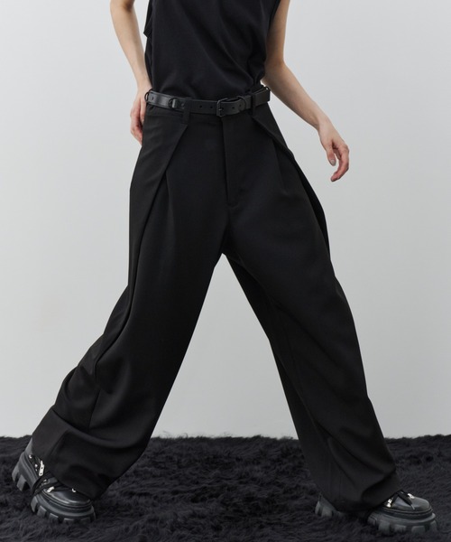 AIVER(アイバー)の「AIVER オーバータックスラックス(スラックス・メンズ・グレー/ブラック/ダークグレー・LARGE/MEDIUM/SMALL)」の18枚目の写真