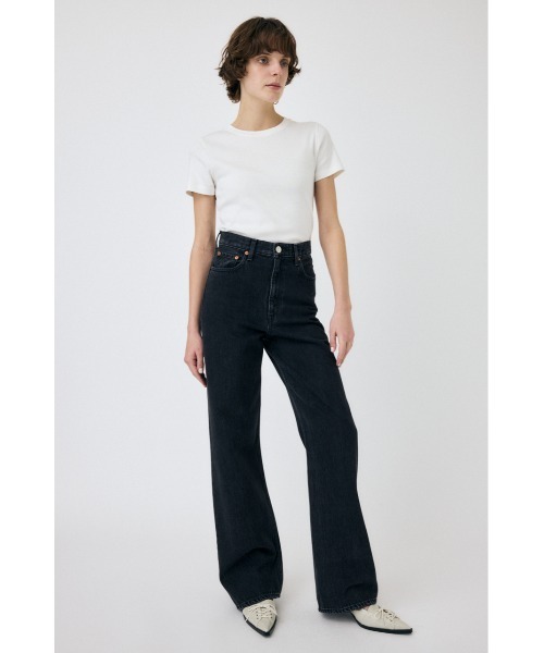 MOUSSY(マウジー)の「HIGH WAIST BLACK STRAIGHT(デニムパンツ・レディース・ブラック・26inch/25inch/24inch/23inch)」の3枚目の写真