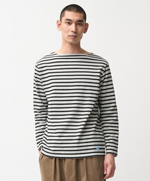 ORCIVAL | コットンロード ボートネック フレンチバスクTシャツ MEN