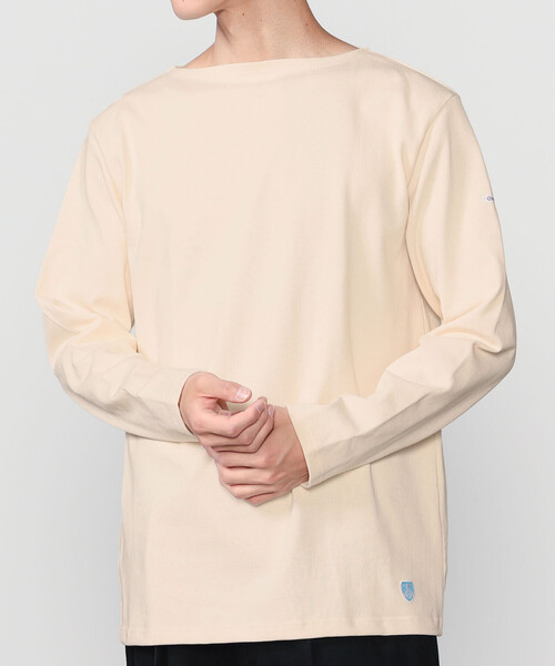 ORCIVAL(オーシバル)の「ORCIVAL | コットンロード ボートネック フレンチバスクTシャツ MEN(Tシャツ/カットソー・メンズ・ホワイト系その他5/パープル/ブラック系その他/ダークブラウン/ブルー系その他5/レッド系その他/グレー系その他2/グレー系その他/パープル系その他/グレー系その他3/ブラウン系その他/ブラック/アイボリー・4/5/3/6)」の2枚目の写真