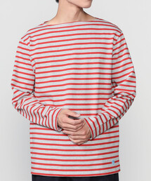 ORCIVAL | コットンロード ボートネック フレンチバスクTシャツ MEN