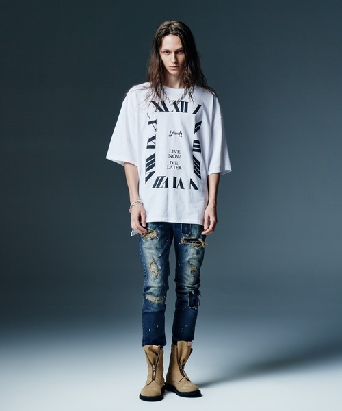 glamb(グラム)の「Timepiece T-Shirt / タイムピースTシャツ(Tシャツ/カットソー・メンズ・ホワイト/ブラック・S/L/M)」の5枚目の写真