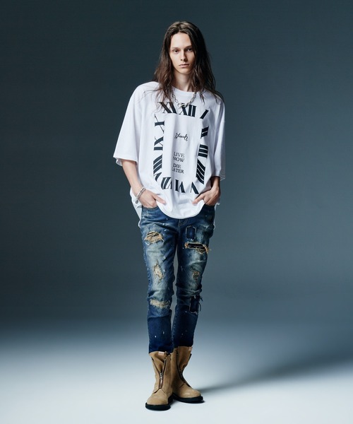glamb(グラム)の「Timepiece T-Shirt / タイムピースTシャツ(Tシャツ/カットソー・メンズ・ホワイト/ブラック・S/L/M)」の6枚目の写真