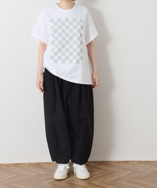 JOURNAL STANDARD LUXE(ジャーナルスタンダード ラックス)の「MATEY's プリントT(チェッカー)(Tシャツ/カットソー・レディース・ライトグレー/ホワイト・FREE)」の21枚目の写真