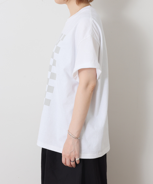 JOURNAL STANDARD LUXE(ジャーナルスタンダード ラックス)の「MATEY's プリントT(チェッカー)(Tシャツ/カットソー・レディース・ライトグレー/ホワイト・FREE)」の9枚目の写真