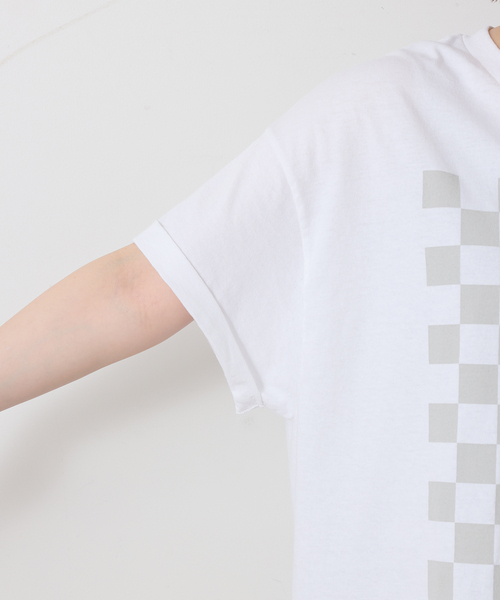 JOURNAL STANDARD LUXE(ジャーナルスタンダード ラックス)の「MATEY's プリントT(チェッカー)(Tシャツ/カットソー・レディース・ライトグレー/ホワイト・FREE)」の13枚目の写真