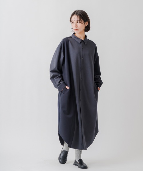 Kelen(ケレン)の「「KELEN / ケレン」パネルデザインシャツワンピース(シャツワンピース・レディース・ブラウン/チャコールグレー/ライトグレー・S/M)」の2枚目の写真