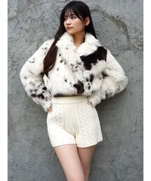フェイクファーショートジャケット