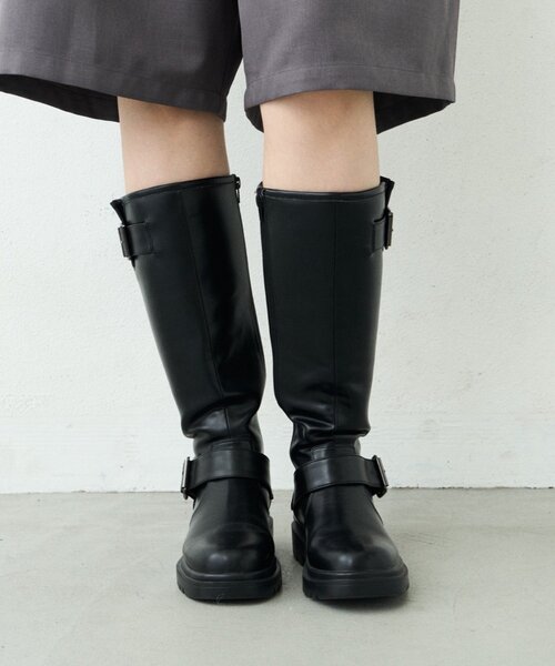 CIAOPANIC TYPY(チャオパニックティピー)の「【WEB限定】エンジニアロングブーツ(ブーツ・レディース・ブラック/ブラウン・SMALL/MEDIUM/LARGE)」の5枚目の写真