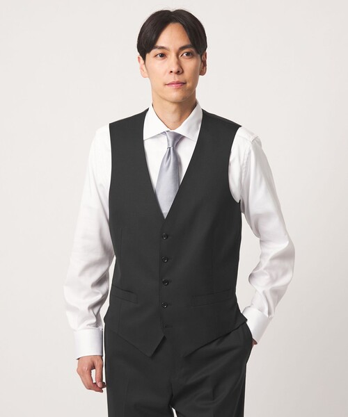 A DAY IN THE LIFE UNITED ARROWS(アデイインザライフユナイテッドアローズ)の「サージ ベスト-3ピース対応-<A DAY IN THE LIFE>(ベスト・メンズ・ブラック/ネイビー/ダークグレー・48/50/46/52)」の4枚目の写真