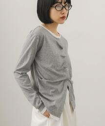 KBF | バイカラーアシメタックトップス(Tシャツ/カットソー)