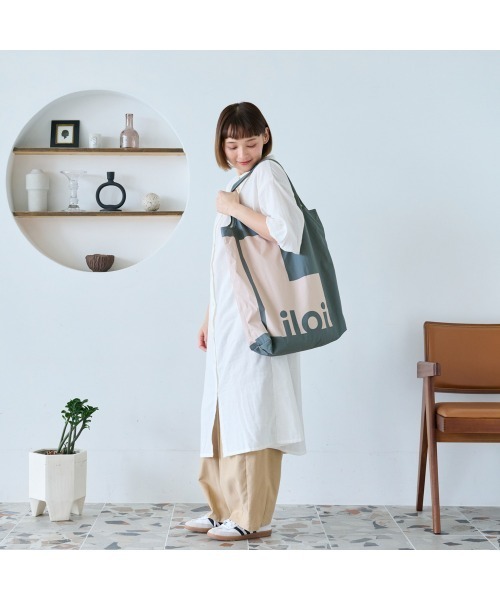 Belle Maison(ベルメゾン)の「【iloi】北欧スタイルのトートバッグ(トートバッグ・レディース・オレンジ/グリーン/グレー/チャコール・-)」の22枚目の写真