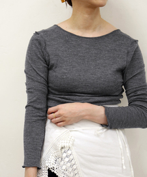 EMILY WEEK | Super120's 2WAYウールプルオーバー(Tシャツ/カットソー)
