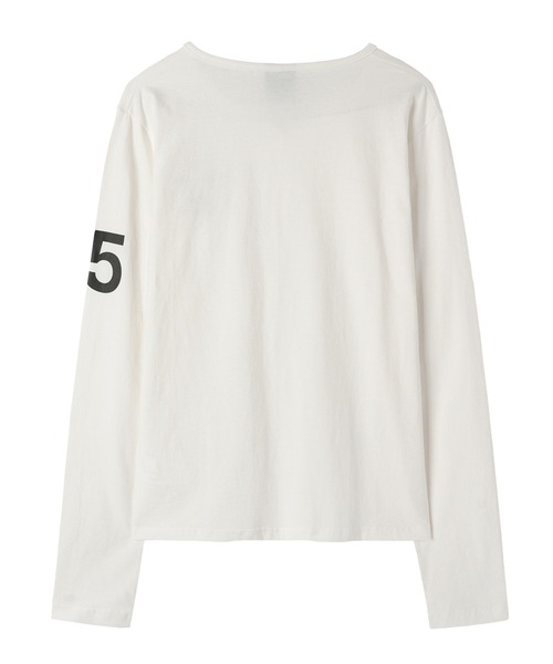 Openyard(オープンヤード)の「『Openyard/オープンヤード』SLIT NECK HORSE LONG SLEEVE TEE/スリットネックホース長袖Tシャツ(Tシャツ/カットソー・メンズ・ブラック/ホワイト・S/M/L)」の18枚目の写真