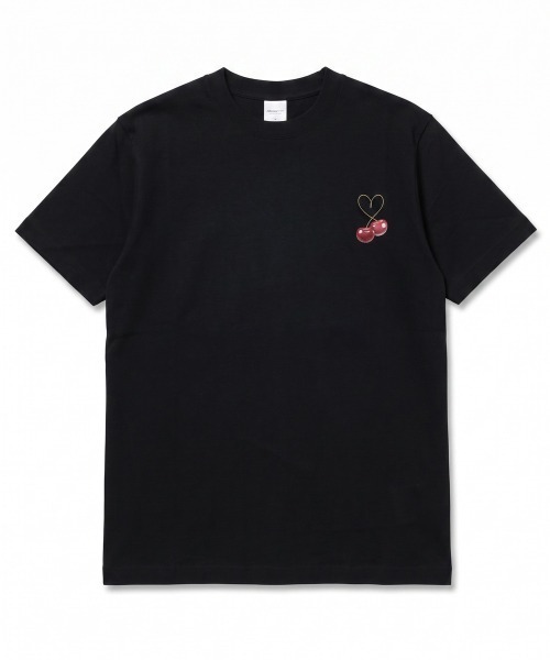 rehacer(レアセル)の「rehacer TEE : Cherry Heart TEE / チェリー ハート T-Shirt(Tシャツ/カットソー・メンズ・ブラック・MEDIUM/LARGE/X-LARGE)」の4枚目の写真