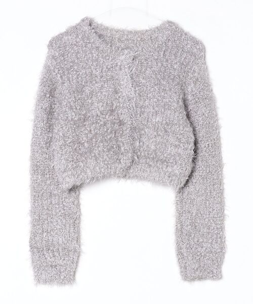 younger song(ヤンガーソング)の「yung logo 2way lame cardigan(カーディガン/ボレロ・メンズ・グレー/Beige/Navy・フリー)」の2枚目の写真