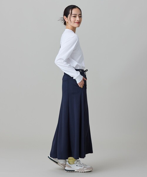 LACOSTE(ラコステ)の「ダブルフェイス マーメイドスカート(スカート・レディース・ダークネイビー/ライトグレー・40/34/38/36)」の11枚目の写真