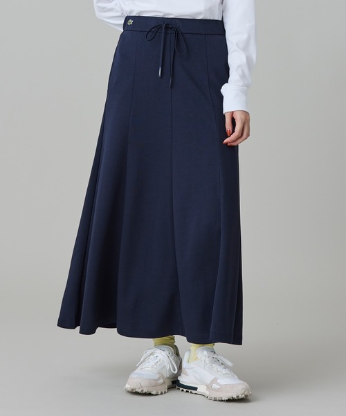 LACOSTE(ラコステ)の「ダブルフェイス マーメイドスカート(スカート・レディース・ダークネイビー/ライトグレー・40/34/38/36)」の2枚目の写真