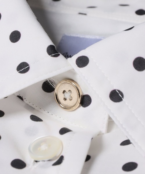 Paul Smith(ポールスミス)の「ウィメンズ "Cluster Polka" 長袖シャツ / 265313 SH169(シャツ/ブラウス・レディース・ブラック/オフホワイト・40)」の12枚目の写真