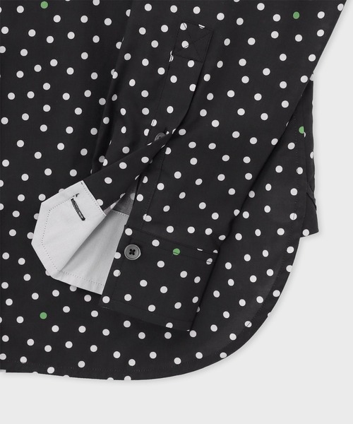 Paul Smith(ポールスミス)の「ウィメンズ "Cluster Polka" 長袖シャツ / 265313 SH169(シャツ/ブラウス・レディース・ブラック/オフホワイト・40)」の5枚目の写真