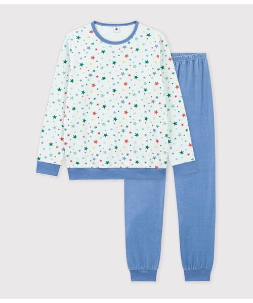 星プリント長袖パジャマ（ルームウェア/パジャマ）｜PETIT BATEAU