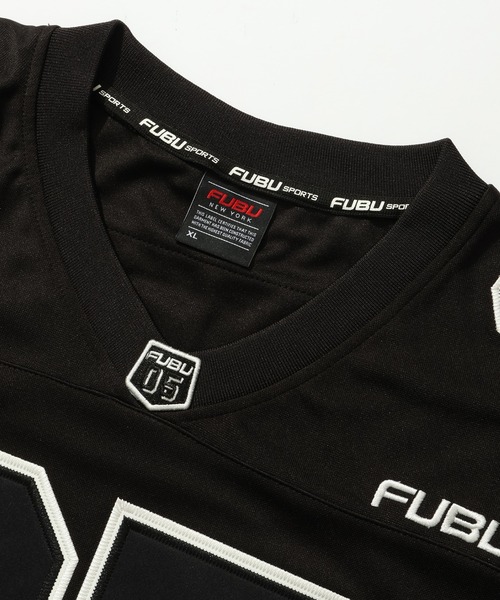 FUBU（ フブ）の「【FUBU/フブ】Game Shirts/ナンバリング フットボールゲームシャツ（Tシャツ/カットソー・メンズ・ブラック/カモフラージュ・M/XL/XXL/L）」の3枚目の写真