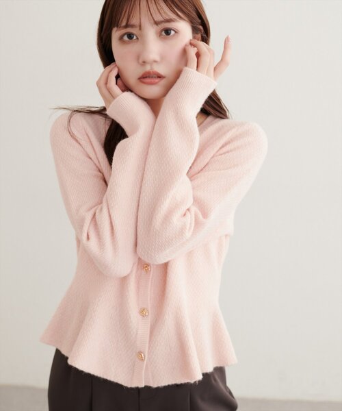 Trois Rib Knit Polo Top（ニット/セーター）｜Her lip to（ハーリップ