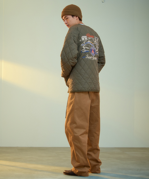 PARIS SAINT-GERMAIN(パリサンジェルマン)の「【Paris Saint-Germain / パリ・サン=ジェルマン】 JP PANAME QUILT JACKET(ミリタリージャケット・メンズ・オリーブ/ブラック・MEDIUM/LARGE/X-LARGE)」の13枚目の写真