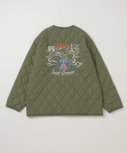 PARIS SAINT-GERMAIN(パリサンジェルマン)の「【Paris Saint-Germain / パリ・サン=ジェルマン】 JP PANAME QUILT JACKET(ミリタリージャケット・メンズ・オリーブ/ブラック・MEDIUM/LARGE/X-LARGE)」の10枚目の写真