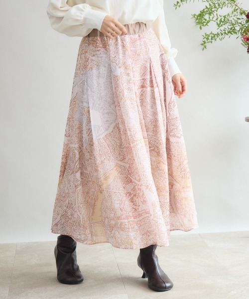 KATHARINE ROSS(キャサリンロス)の「チェス街プリントスカート(スカート・レディース・ブラック/ブラウン・SMALL/MEDIUM)」の12枚目の写真