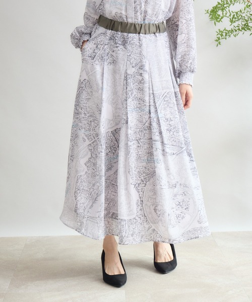 KATHARINE ROSS(キャサリンロス)の「チェス街プリントスカート(スカート・レディース・ブラック/ブラウン・SMALL/MEDIUM)」の20枚目の写真