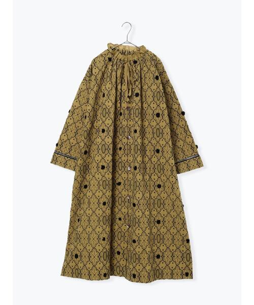 TSUHARU by Samansa Mos2（ツハルバイサマンサモスモス）の「【Embroidery collection】総刺繍コート（その他アウター・レディース・グリーン系その他/チャコールグレー・F）」の7枚目の写真