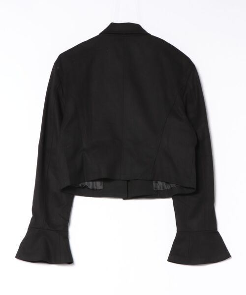Knuth Marf(クヌースマーフ)の「Knuth Marf 2way cropped frill jacket(テーラードジャケット・レディース・ベージュ/ブラック・FREE)」の7枚目の写真