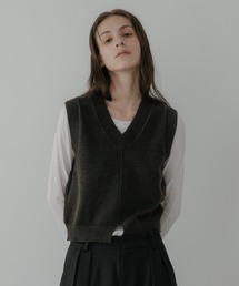 Slit Knit Vest
