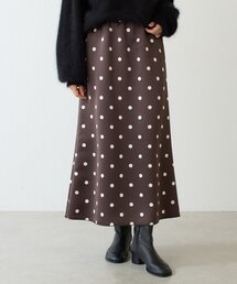 BEARDSLEY | ドットサテンマーメイドスカート(スカート)