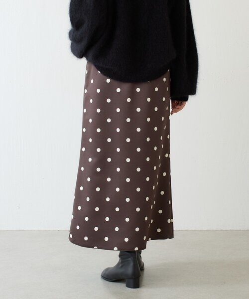 BEARDSLEY(ビアズリー)の「《10/14(水)12:00予約開始予定》ドットサテンマーメイドスカート(スカート・レディース・ブラウン・FREE)」の9枚目の写真