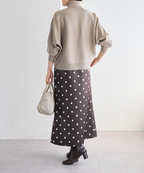 BEARDSLEY(ビアズリー)の「《10/14(水)12:00予約開始予定》ドットサテンマーメイドスカート(スカート・レディース・ブラウン・FREE)」の12枚目の写真