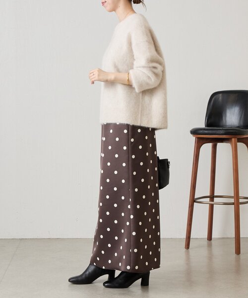 BEARDSLEY(ビアズリー)の「《10/14(水)12:00予約開始予定》ドットサテンマーメイドスカート(スカート・レディース・ブラウン・FREE)」の17枚目の写真