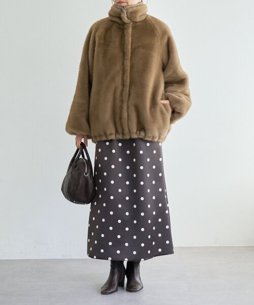 BEARDSLEY(ビアズリー)の「《10/14(水)12:00予約開始予定》ドットサテンマーメイドスカート(スカート・レディース・ブラウン・FREE)」の21枚目の写真