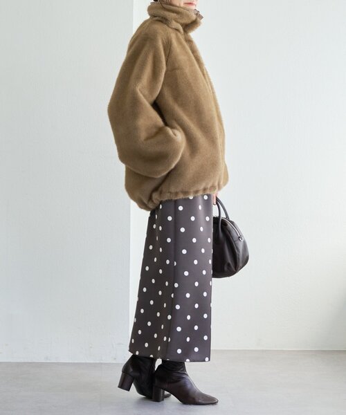 BEARDSLEY(ビアズリー)の「《10/14(水)12:00予約開始予定》ドットサテンマーメイドスカート(スカート・レディース・ブラウン・FREE)」の22枚目の写真