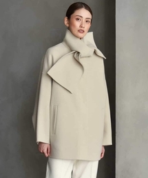 MICHEL KLEIN（ミッシェル・クラン）の「スカーフカラーミドルコート（ステンカラーコート）」