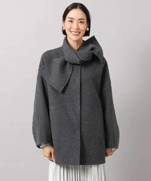 MICHEL KLEIN（ミッシェル・クラン）の「スカーフカラーミドルコート（ステンカラーコート）」