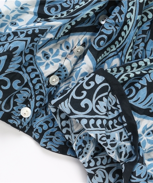 チャイハネ(チャイハネ)の「【チャイハネ】エスニック柄WAYストール / カーディガン(ストール/ショール・レディース・イエロー/ブルー/ブラック・FREE)」の7枚目の写真