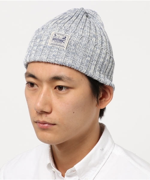 HYSTERIC GLAMOUR（ヒステリックグラマー）の「WARREN SCOTT×HYSTERIC/C/W MIX YARNワッチキャップ（ニットキャップ/ビーニー・メンズ・ホワイト/カーキ/ブルー/ネイビー/ブラック・FREE）」の11枚目の写真