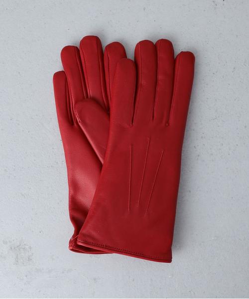 DENTS（デンツ）の「＜DENTS＞SHEEP RABBIT FUR GLOVE/ｸﾞﾛｰﾌﾞ◆（手袋・レディース・ダークグレー/ブラウン/レッド/ブラック・FREE）」の4枚目の写真