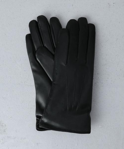 DENTS（デンツ）の「＜DENTS＞SHEEP RABBIT FUR GLOVE/ｸﾞﾛｰﾌﾞ◆（手袋・レディース・ダークグレー/ブラウン/レッド/ブラック・FREE）」の2枚目の写真