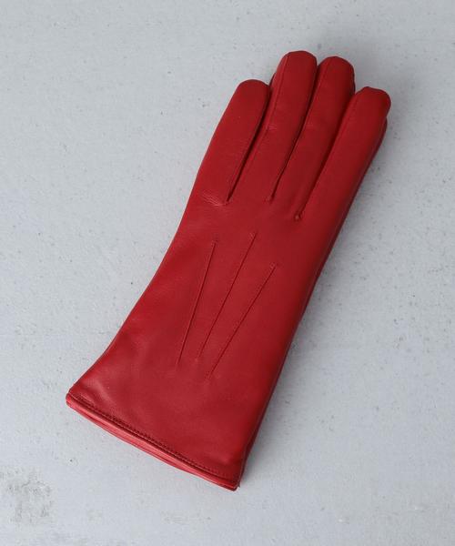 DENTS（デンツ）の「＜DENTS＞SHEEP RABBIT FUR GLOVE/ｸﾞﾛｰﾌﾞ◆（手袋・レディース・ダークグレー/ブラウン/レッド/ブラック・FREE）」の5枚目の写真