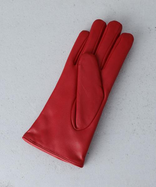 DENTS（デンツ）の「＜DENTS＞SHEEP RABBIT FUR GLOVE/ｸﾞﾛｰﾌﾞ◆（手袋・レディース・ダークグレー/ブラウン/レッド/ブラック・FREE）」の6枚目の写真